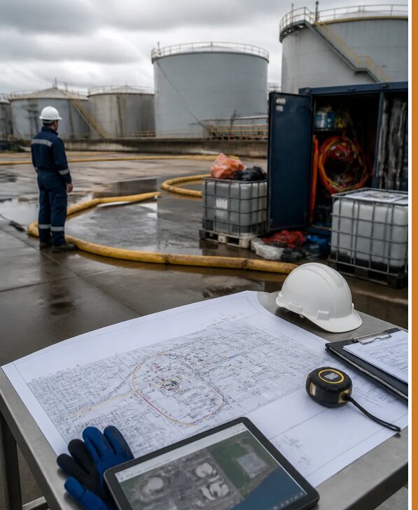 Разработка плана ликвидации разливов нефти в Миассе